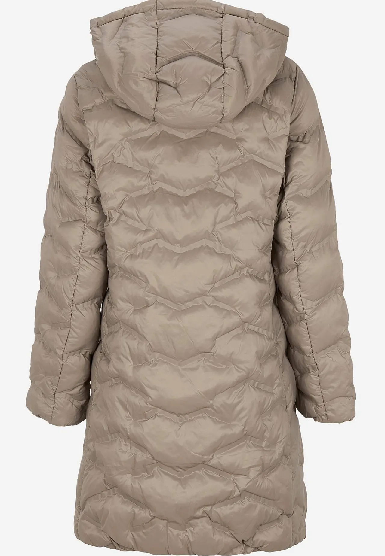 Letvægtsjakker|Quiltet Jakke-Cellbes of Sweden Jakke med hætte Mørk beige