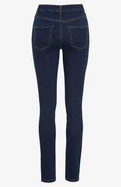 Høj Talje|Flere Længder-Cellbes of Sweden Jeans i denim med superstræk Ella Mørk denim / Ikke vasket