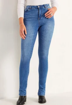Høj Talje|Flere Længder-Cellbes of Sweden Jeans i denim med superstræk Ella | Cellbes