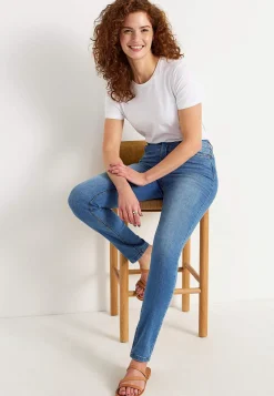 Høj Talje|Flere Længder-Cellbes of Sweden Jeans i denim med superstræk Ella | Cellbes