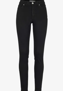 Høj Talje|Flere Længder- Jeans i denim med superstræk Ella Sort denim