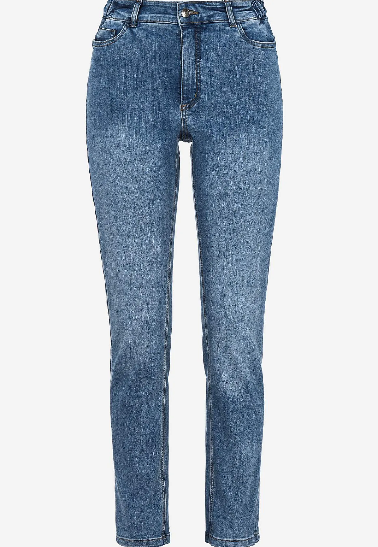 Flere Længder|Straight Fit- Jeans med elastik i siderne Elsa | Cellbes
