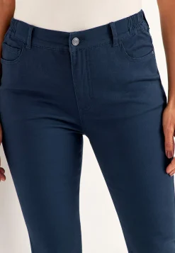 Lige Bukser|Bukser Og Leggings-Cellbes of Sweden Jeans med elastisk talje Marine