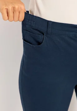 Lige Bukser|Bukser Og Leggings-Cellbes of Sweden Jeans med elastisk talje Marine