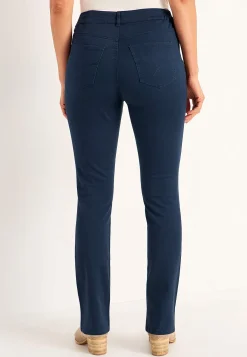 Lige Bukser|Bukser Og Leggings-Cellbes of Sweden Jeans med elastisk talje Marine