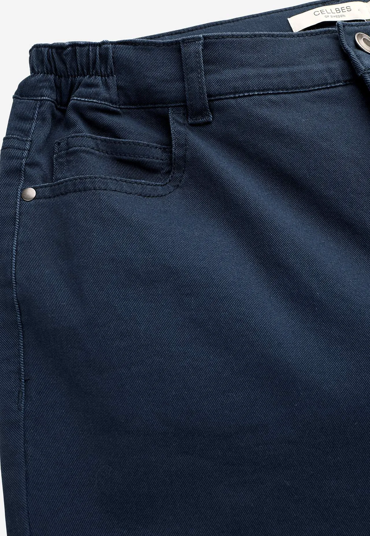 Lige Bukser|Bukser Og Leggings-Cellbes of Sweden Jeans med elastisk talje Marine