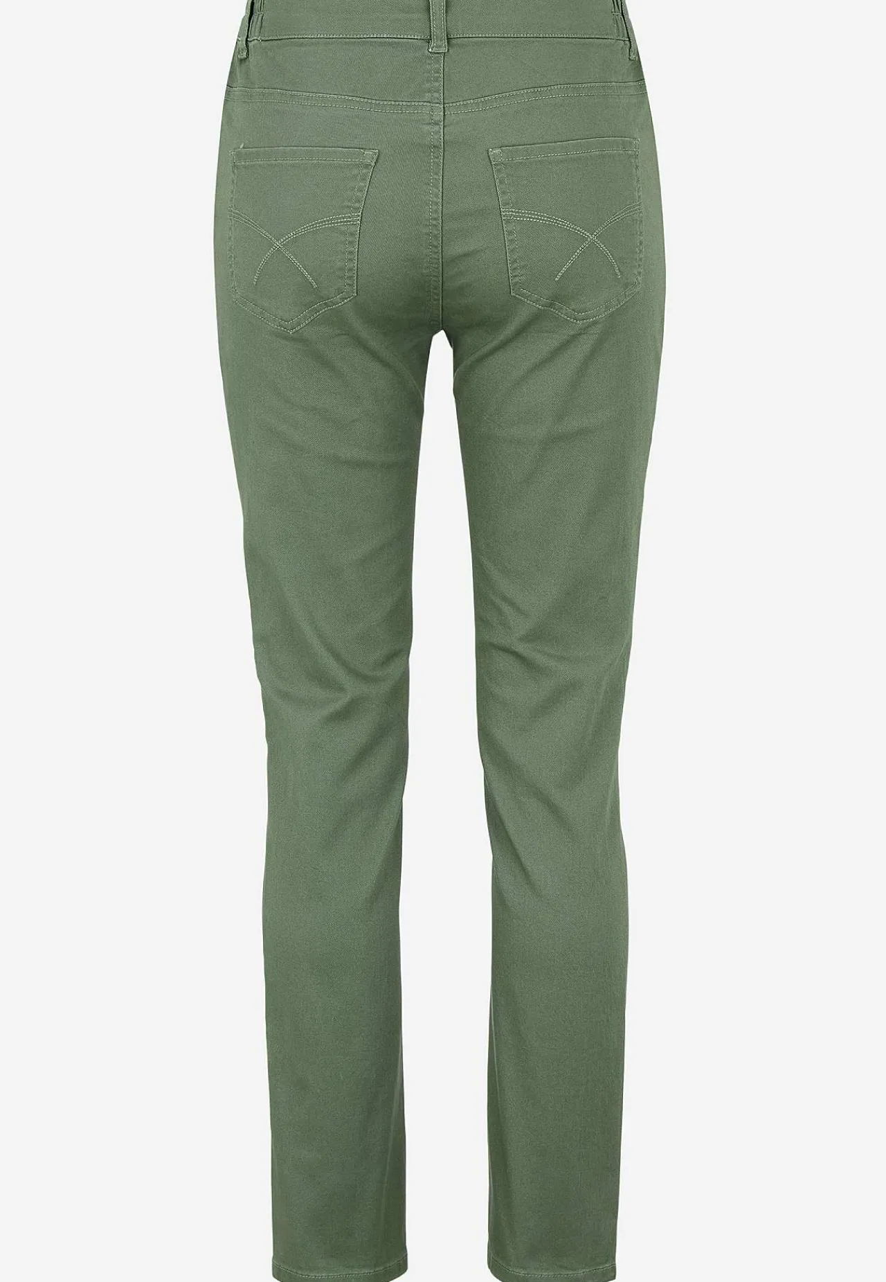 Lige Bukser|Bukser Og Leggings-Cellbes of Sweden Jeans med elastisk talje Kakigrøn