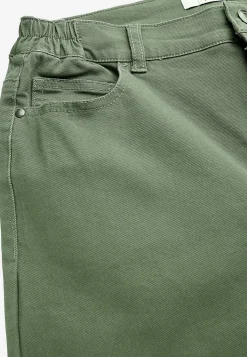 Lige Bukser|Bukser Og Leggings-Cellbes of Sweden Jeans med elastisk talje Kakigrøn
