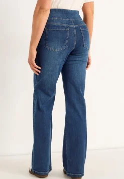 Vide Bukser|Lige Bukser-Cellbes of Sweden Jeans med høj elastisk talje Elisa Mellemblå Denim