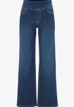 Vide Bukser|Lige Bukser-Cellbes of Sweden Jeans med høj elastisk talje Elisa Mellemblå Denim