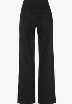 Vide Bukser|Lige Bukser-Cellbes of Sweden Jeans med høj elastisk talje Elisa Sort denim