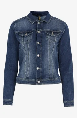 Forårsjakker|Denimjakker-Soyaconcept Jeansjakke med en figursygning Denim