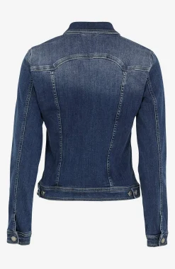 Forårsjakker|Denimjakker-Soyaconcept Jeansjakke med en figursygning Denim