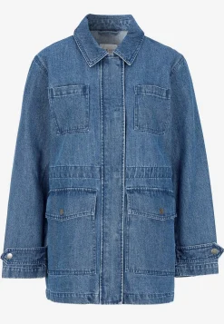 Forårsjakker|Denimjakker- Jeansjakke med lynlås | Cellbes