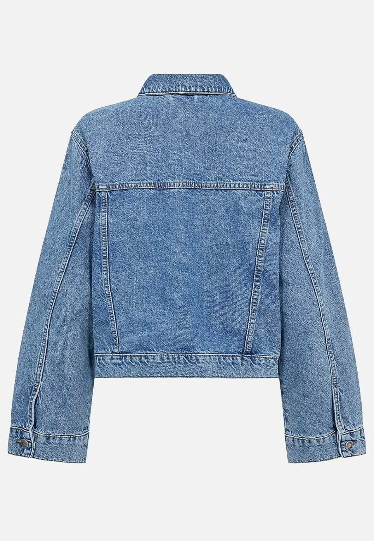 Forårsjakker|Denimjakker-Soyaconcept Jeansjakke med store forlommer Blå denim