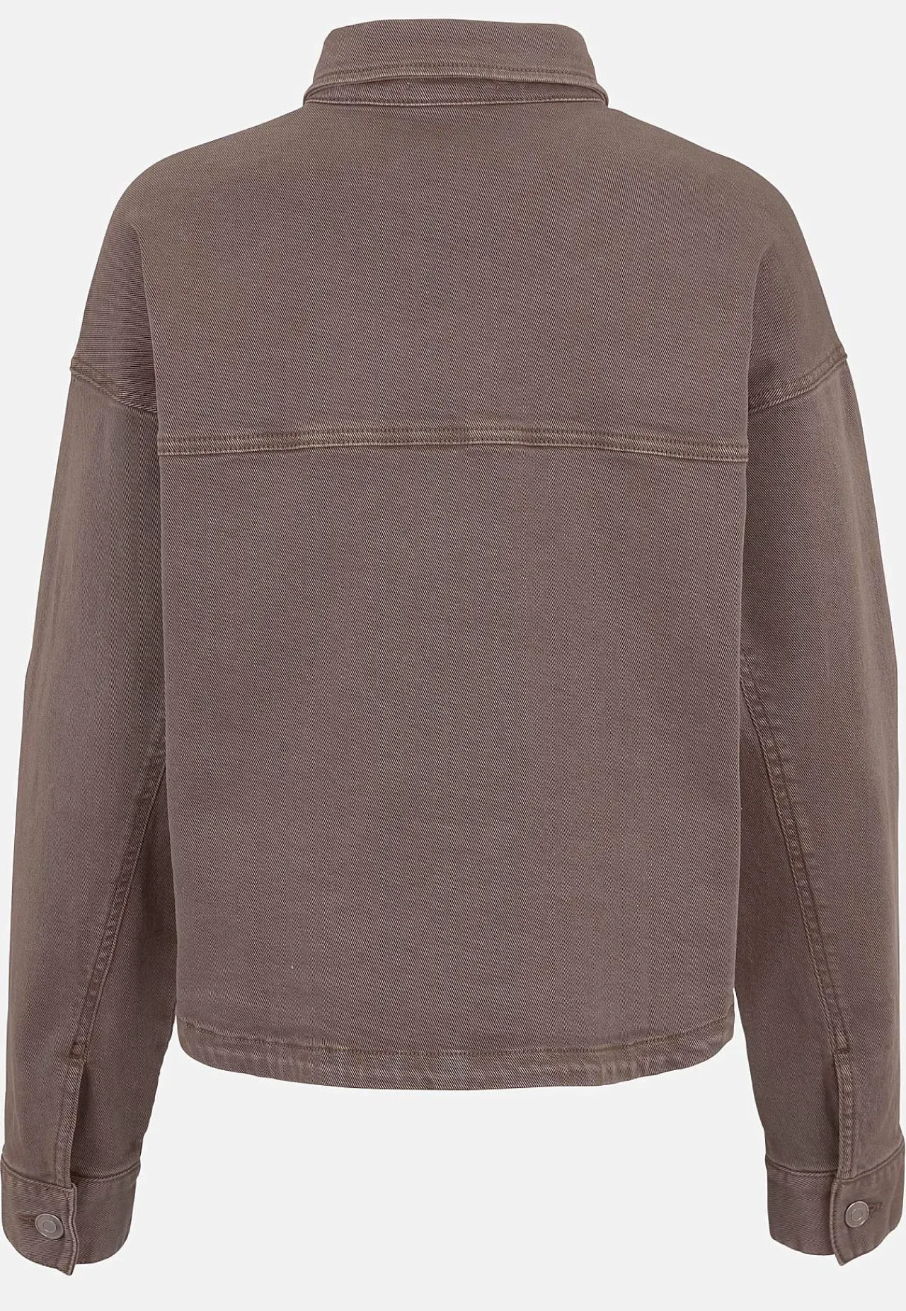 Jakker Og Blazere|Denimjakker- Jeansjakke med stræk Brun