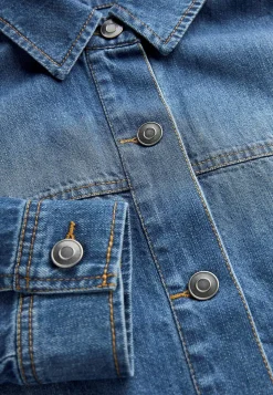 Forårsjakker|Denimjakker-Cellbes of Sweden Jeansjakke uden stræk Mellemblå Denim