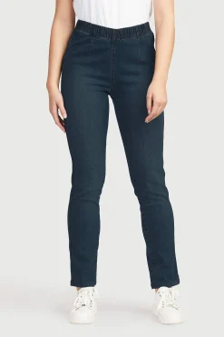 Flere Længder|Straight Fit-Cellbes of Sweden Jegging med smalt ben Mørk denim / Ikke vasket