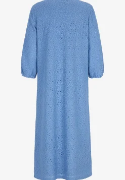 Midikjoler-Cellbes of Sweden Jerseykjole med broderet hulmønster | Cellbes