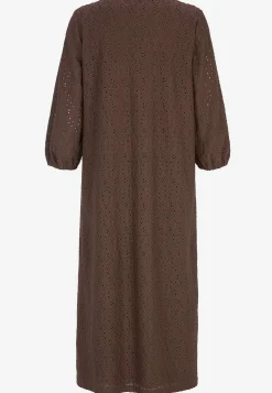 Midikjoler-Cellbes of Sweden Jerseykjole med broderet hulmønster | Cellbes