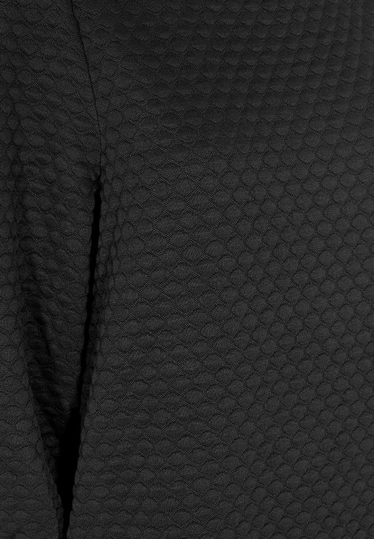 Langærmet Kjole|Korte Kjoler-Freequent Jerseykjole med 3D-struktur Sort