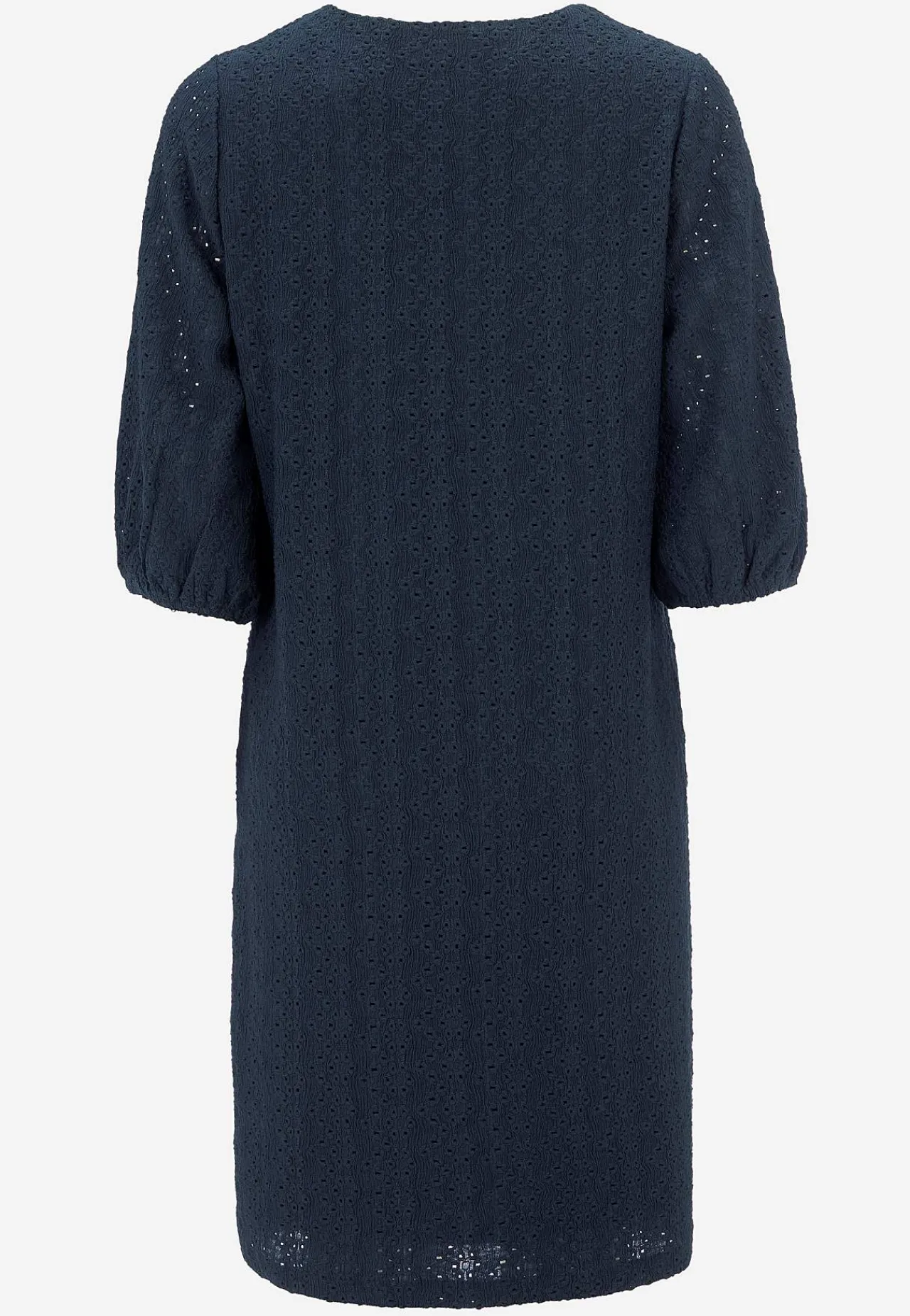 Festkjoler|Festkjoler-Cellbes of Sweden Jerseykjole med hulbroderi Marine