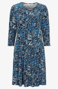 Korte Kjoler-Cellbes of Sweden Jerseykjole med lommer Blå / Paisley
