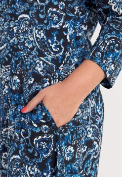 Korte Kjoler-Cellbes of Sweden Jerseykjole med lommer Blå / Paisley