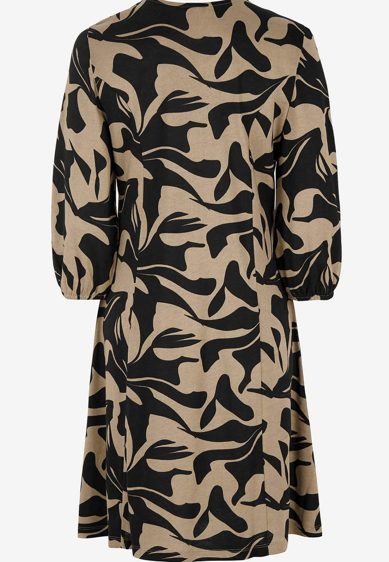 Korte Kjoler-Cellbes of Sweden Jerseykjole med prinsessesnit Beige / Sort / Mønstret
