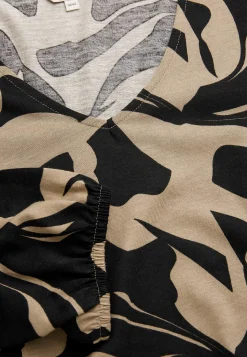 Korte Kjoler-Cellbes of Sweden Jerseykjole med prinsessesnit Beige / Sort / Mønstret