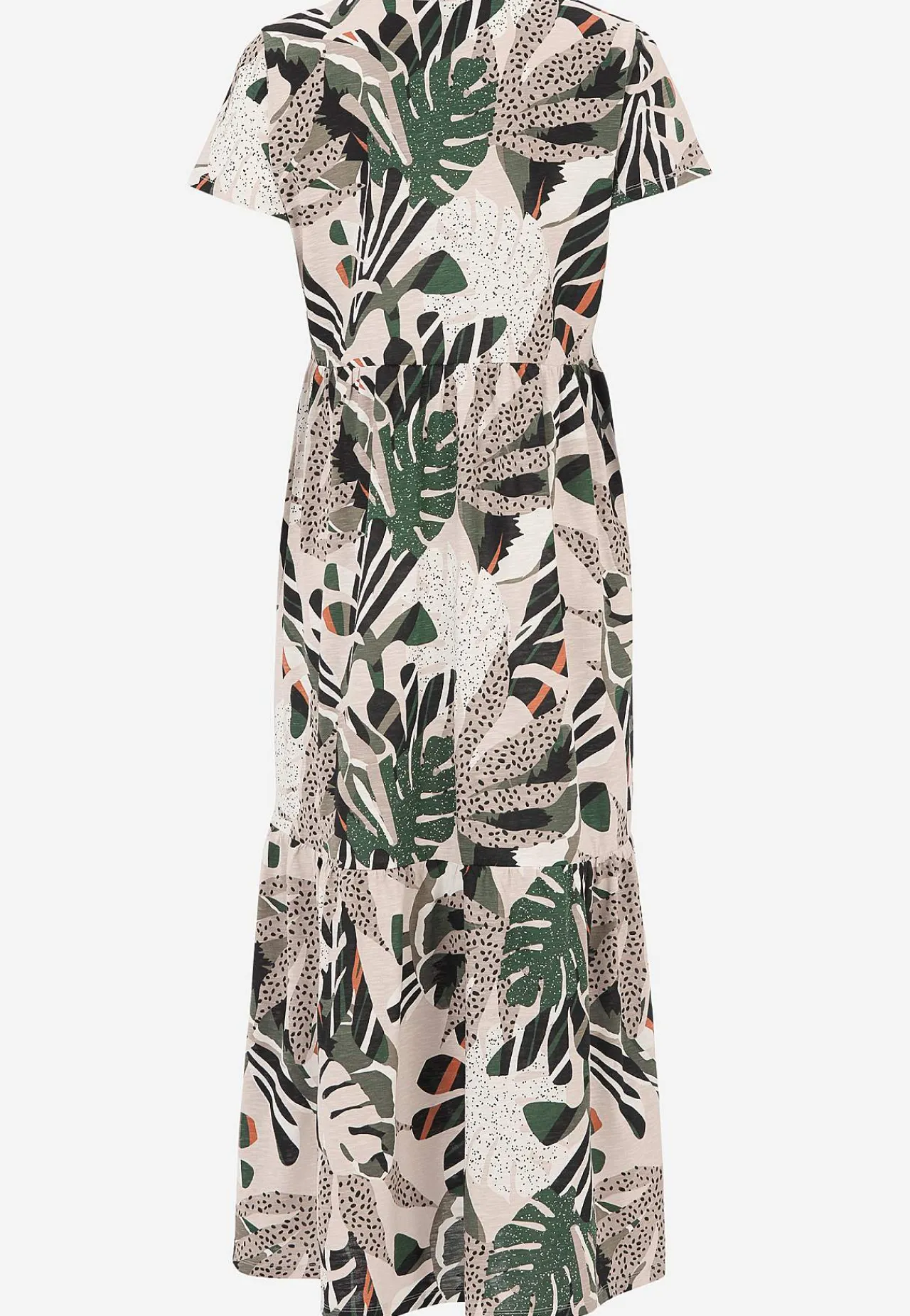 Maxikjoler-Cellbes of Sweden Jerseykjole med volant Beige / Mønstret