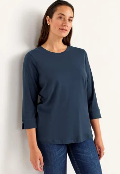 Toppe|Flerpak Toppe- Jerseytop i økologisk bomuld 2-pack Hvid + Marine