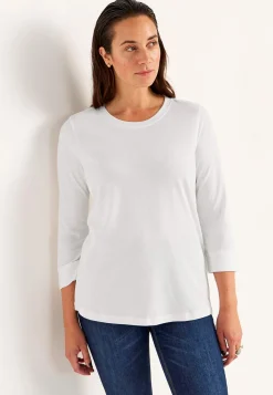 Toppe|Flerpak Toppe- Jerseytop i økologisk bomuld 2-pack Hvid + Marine