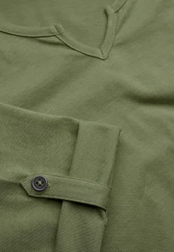 Toppe-Cellbes of Sweden Jerseytop med 3/4 lange ærmer Kakigrøn