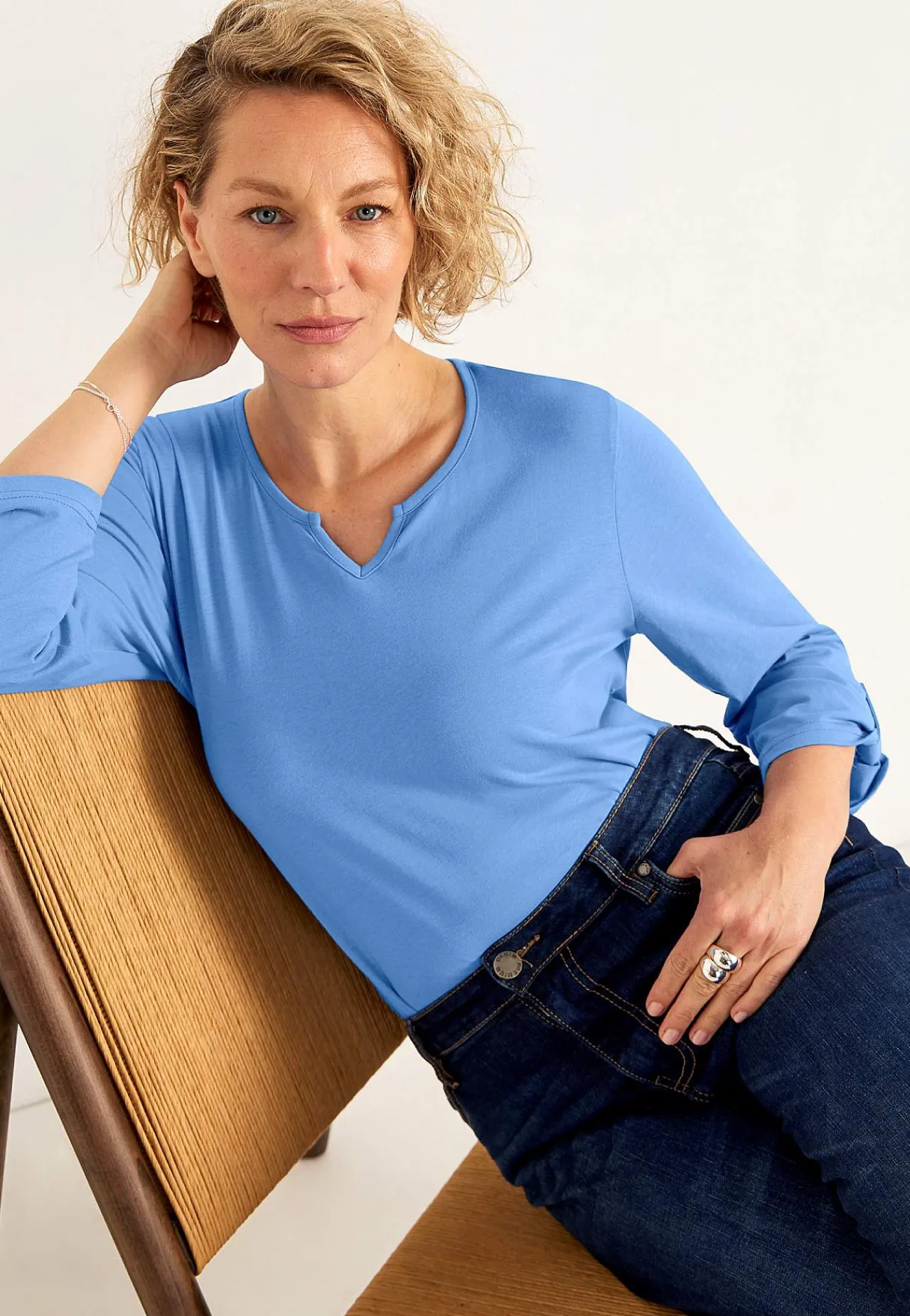 Toppe-Cellbes of Sweden Jerseytop med 3/4 lange ærmer Blå