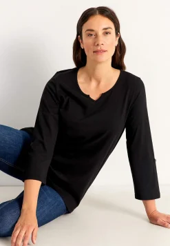 Toppe-Cellbes of Sweden Jerseytop med 3/4 lange ærmer Sort