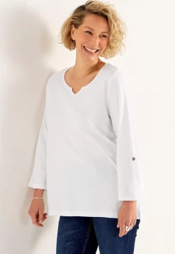 Toppe-Cellbes of Sweden Jerseytop med 3/4 lange ærmer Hvid