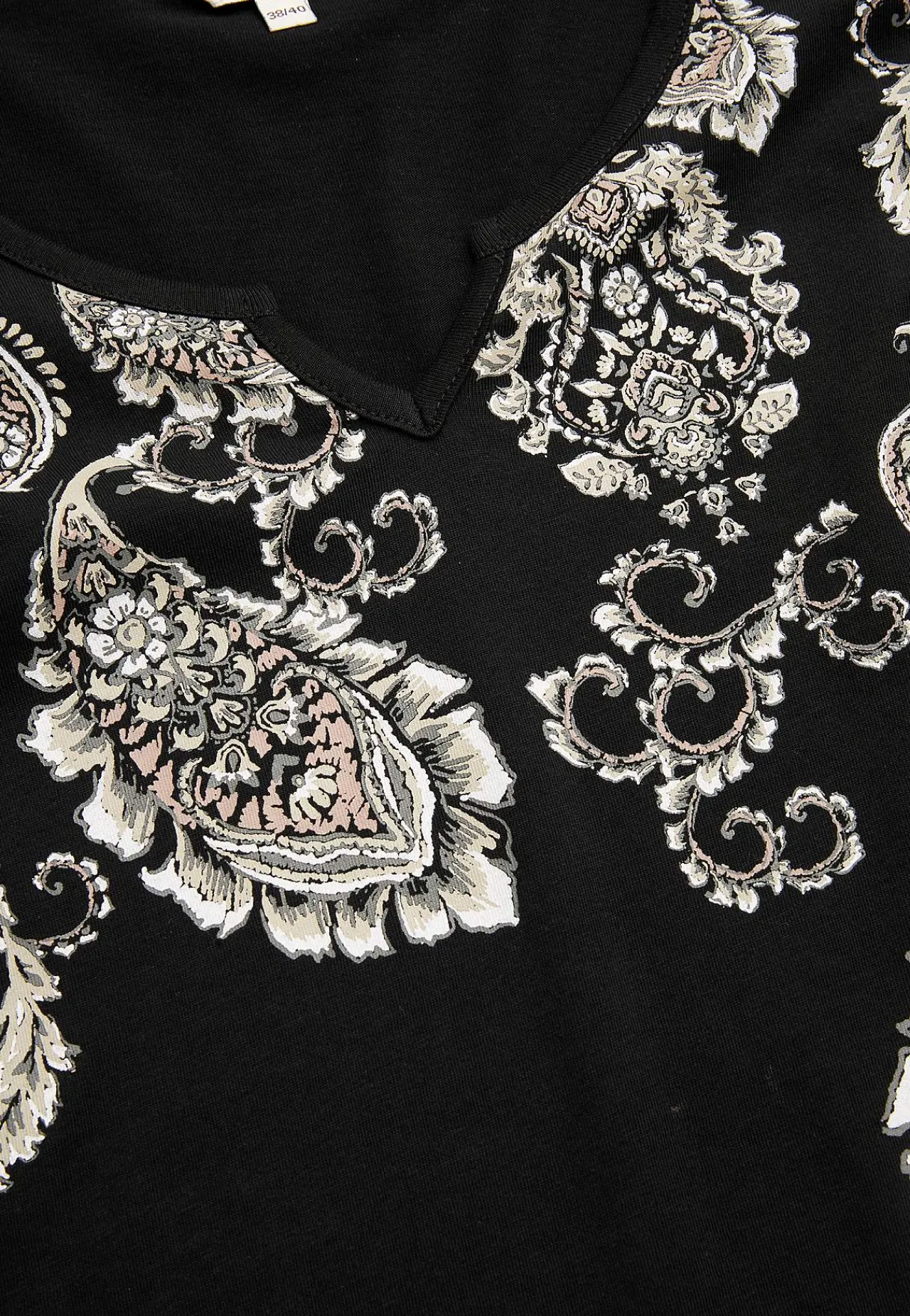 Mønstrede|Toppe-Cellbes of Sweden Jerseytop med 3/4 lange ærmer Sort / Paisley