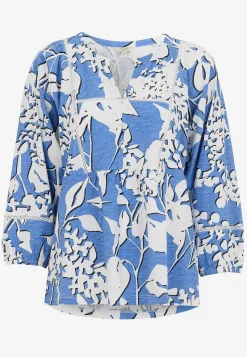 Mønstrede|Toppe-Cellbes of Sweden Jerseytop med boho stil Blå / Mønstret