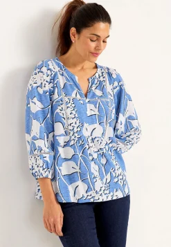 Mønstrede|Toppe-Cellbes of Sweden Jerseytop med boho stil Blå / Mønstret