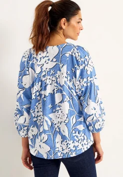 Mønstrede|Toppe-Cellbes of Sweden Jerseytop med boho stil Blå / Mønstret