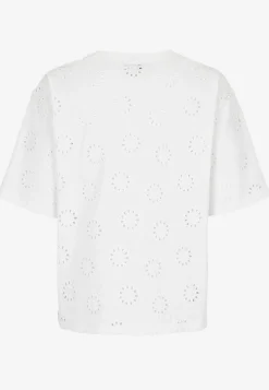 Toppe|T-Shirts-Cellbes of Sweden Jerseytop med broderet hulmønster | Cellbes