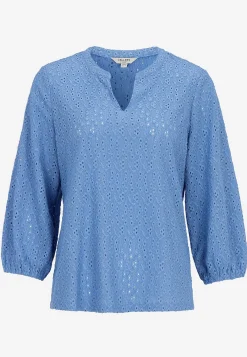 Toppe|Bluser-Cellbes of Sweden Jerseytop med broderet hulmønster | Cellbes