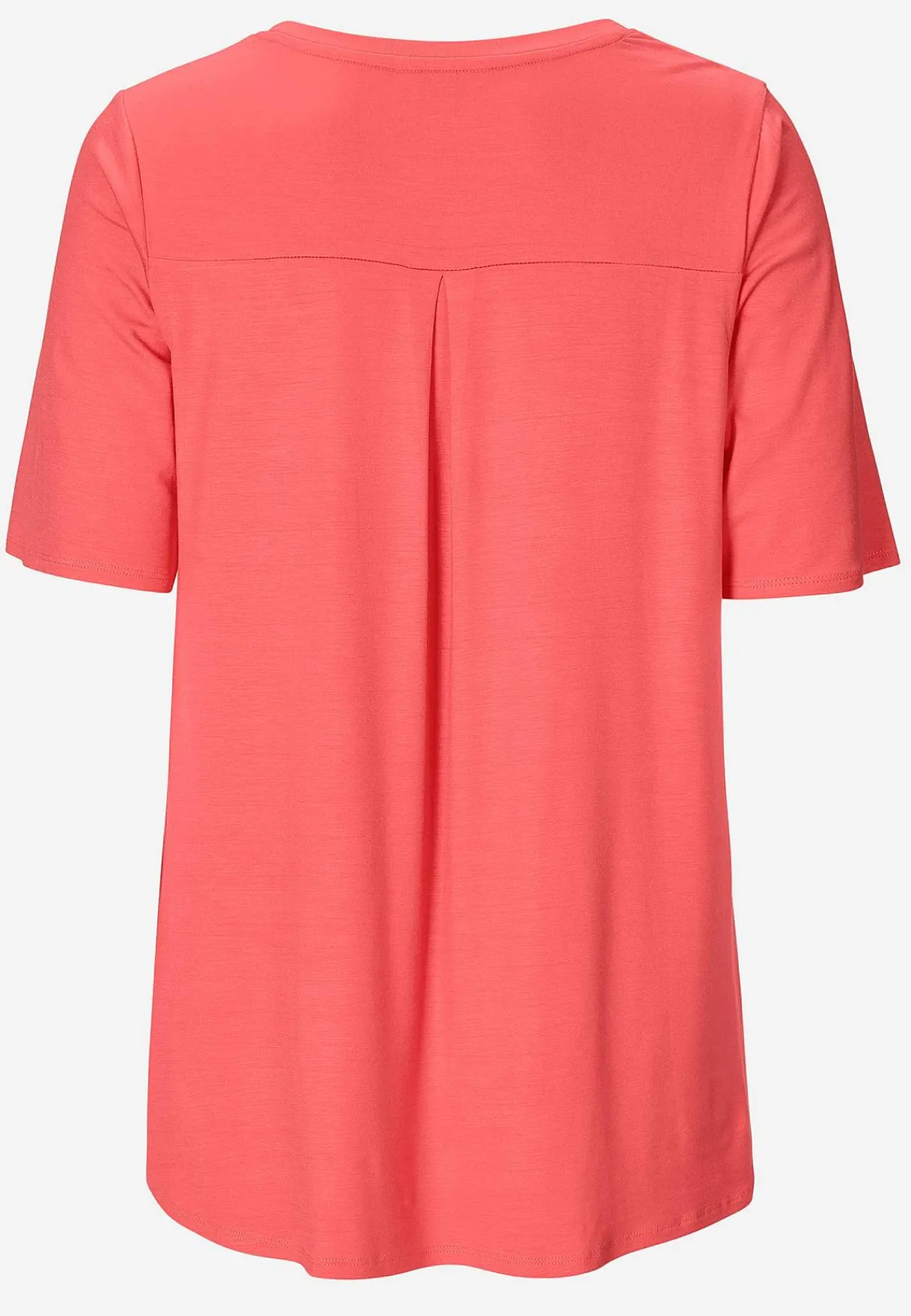 Toppe|T-Shirts-Cellbes of Sweden Jerseytop med korte ærmer Koral