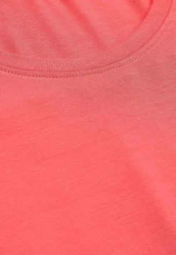 Toppe|T-Shirts-Cellbes of Sweden Jerseytop med korte ærmer Koral
