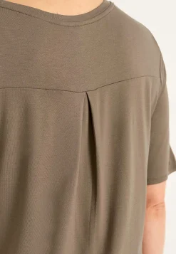 Toppe|T-Shirts-Cellbes of Sweden Jerseytop med korte ærmer Nougat / Ensfarvet