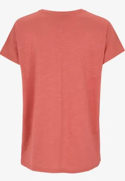Toppe|T-Shirts-Cellbes of Sweden Jerseytop med korte ærmer Rust / Blomstret