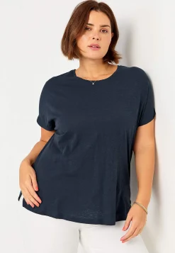 Toppe|T-Shirts-Cellbes of Sweden Jerseytop med korte ærmer Marine