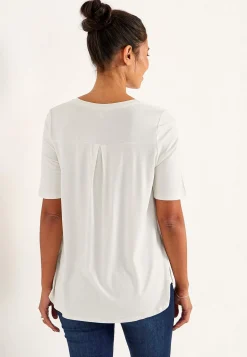Toppe|T-Shirts- Jerseytop med korte ærmer Hvid
