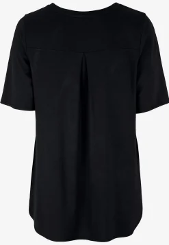 Toppe|T-Shirts-Cellbes of Sweden Jerseytop med korte ærmer Sort / Ensfarvet